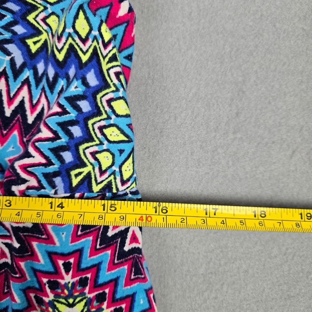 No Boundaries Girls Chevron Sundress Crochet Racerback Multicolor Size L 11-13 - Picture 8 of 9